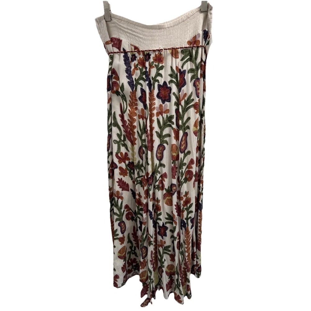 Soft Surroundings Small Boho Colorful Embellished Sequin Maxi Skirt Earthy NWOT - Picture 2 of 9